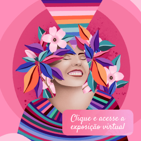 imagem de uma palestrante do sofa pink